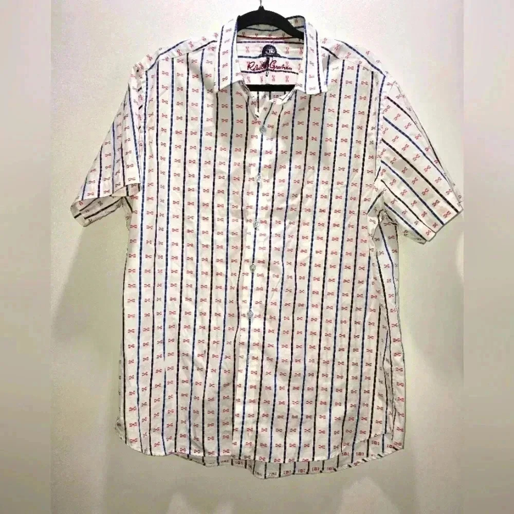 Robert Graham Knowledge Wisdom Truth Mens Button Front Size XL